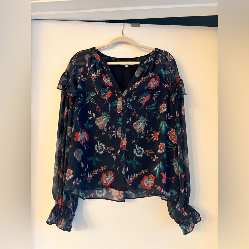 Derek Lam Floral Chiffon Blouse (46)